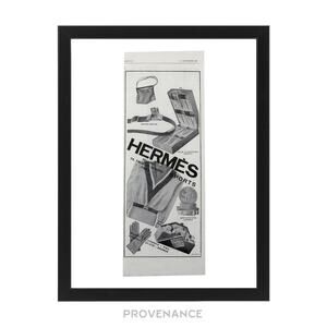🔴 Hermes Antique Vintage Newsprint Ad - Hermes Sports
